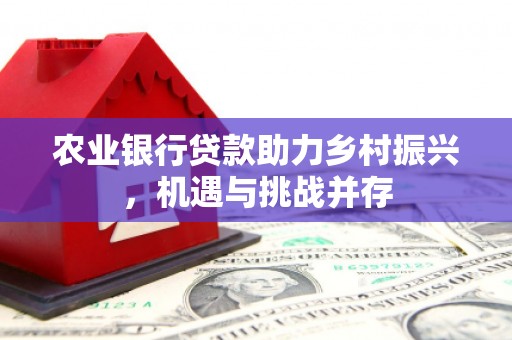 威远农业银行贷款助力乡村振兴，机遇与挑战并存