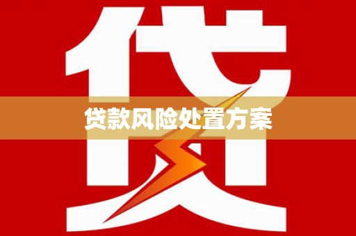 威远贷款风险处置方案