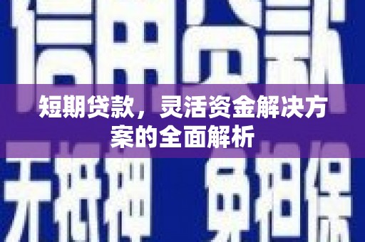 威远短期贷款，灵活资金解决方案的全面解析