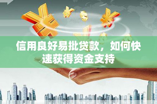 威远信用良好易批贷款，如何快速获得资金支持