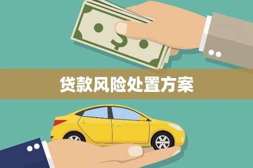 威远贷款风险处置方案